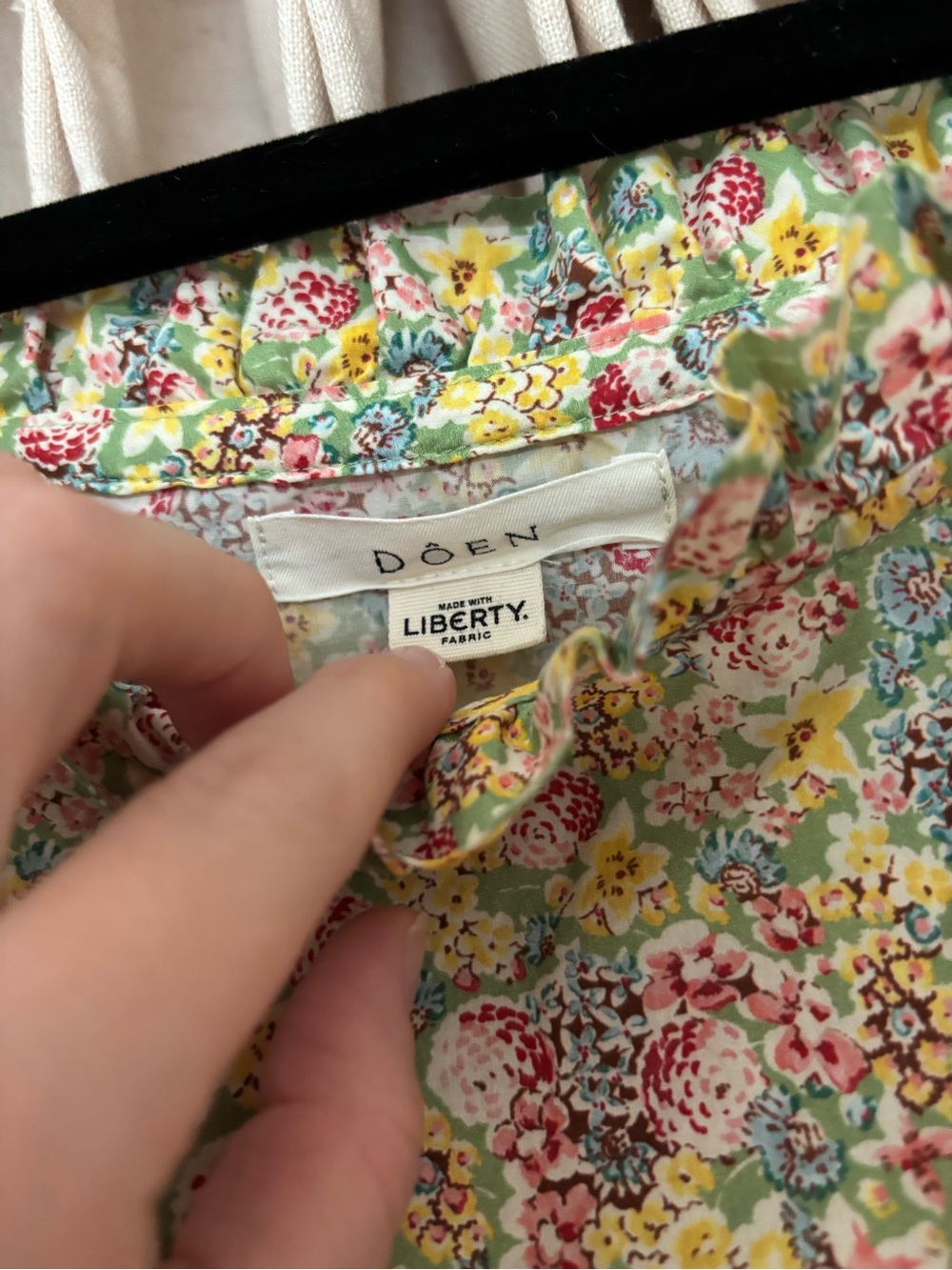 Doen Dee Dress - Chrysanthemum Sky Floral - Picture 5 of 8